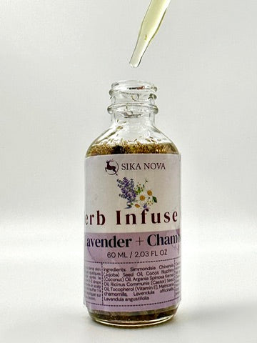 Lavender Chamomile Calming Body Oil | Natural Cold-Infused Sleep & Relaxation Skin Oil