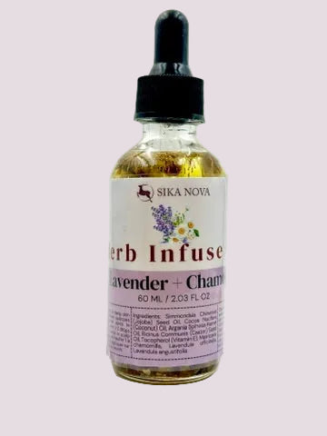 Lavender Chamomile Calming Body Oil | Natural Cold-Infused Sleep & Relaxation Skin Oil