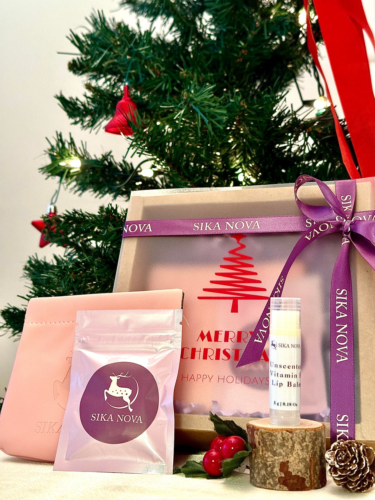 Travel Capsule serum set + tinted lip balm + Pouch